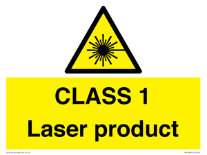 CLASS 1 Laser product